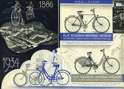 NSU Fahrrad Programm 1934