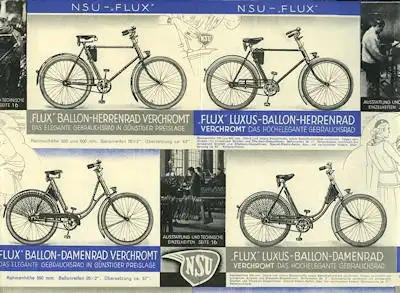 NSU Fahrrad Programm 1934