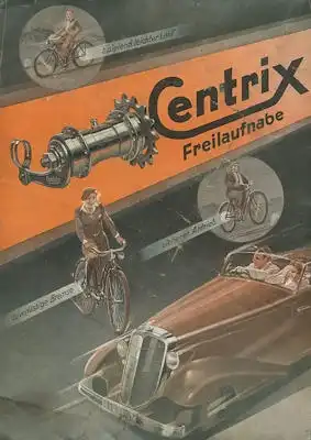 Cendrix Freilaufnabe Prospekt 1930er Jahre