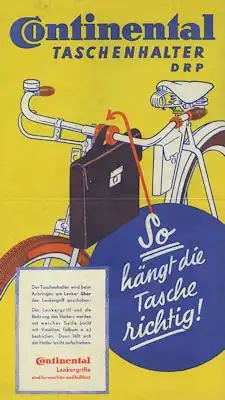 Continental Taschenhalter Plakat 1930er Jahre