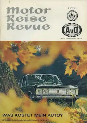 Motor Reise Revue 1967 Heft 11