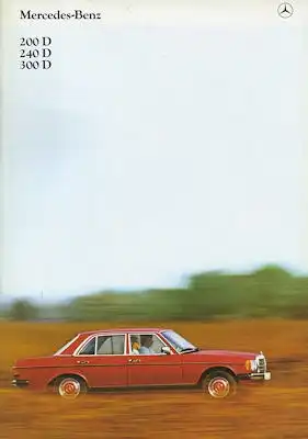 Mercedes-Benz 200 240 300 D Prospekt 2.1981