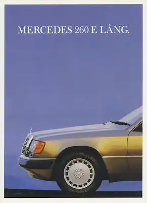 Mercedes-Benz 260E Langversion Prospekt 1991 s