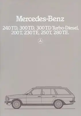 Mercedes-Benz 240TD-280TE Prospekt 8.1981