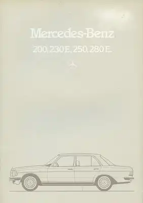 Mercedes-Benz 200-280 E Prospekt 11.1983