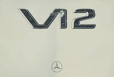 Mercedes-Benz S Klasse V 12 Prospekt 4.1991