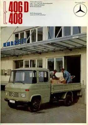 Mercedes-Benz L 406 D 408 Prospekt 10.1970