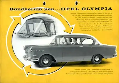 Opel Olympia Prospekt 1958