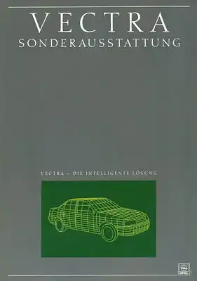 Opel Vectra Sonderausstattung Prospekt 10.1988