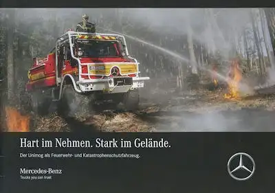 Mercedes-Benz Feuerwehr Unimog Prospekt 9.2017
