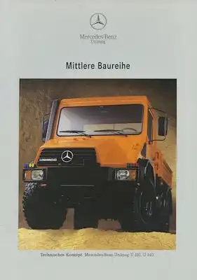 Mercedes-Benz Unimog U 110 140 Prospekt 4.1992