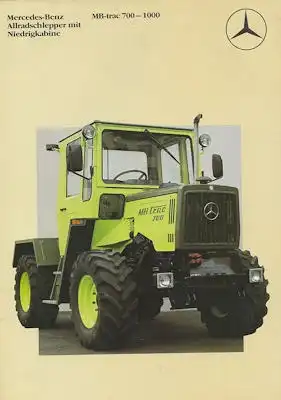 Mercedes-Benz trac 700-1000 Prospekt 7.1985