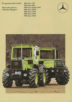 Mercedes-Benz trac 700 - 1500 Prospekt 4.1984