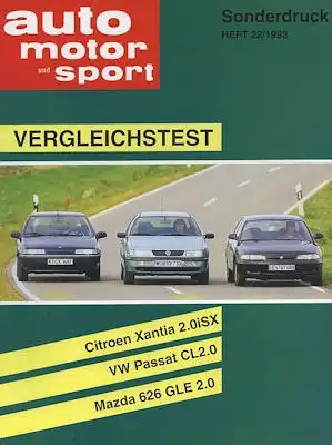 VW Passat B 3 CL 2.0 Test 1993