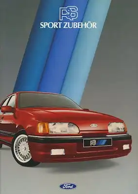 Ford RS Sport Zubehör Prospekt ca. 1989