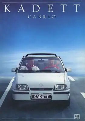 Opel Kadett Cabrio Prospekt 3.1988