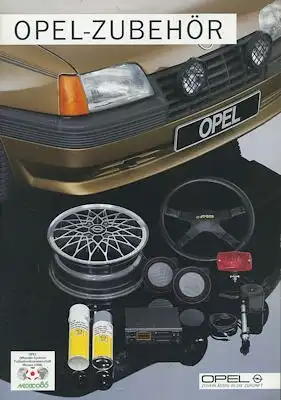 Opel Zubehör Prospekt Accessories 3.1986