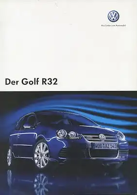 VW Golf 5 R 32 Prospekt 5.2007