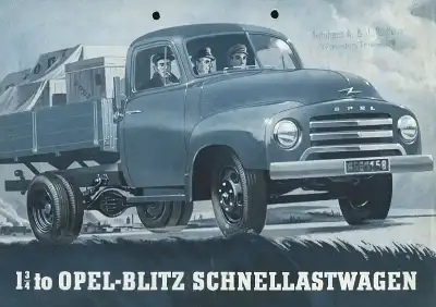 Opel Blitz Prospekt ca. 1952