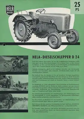 Lanz / Aulendorf Hela D 24 Prospekt 1960