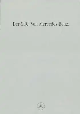 Mercedes-Benz SEC Prospekt 10.1992