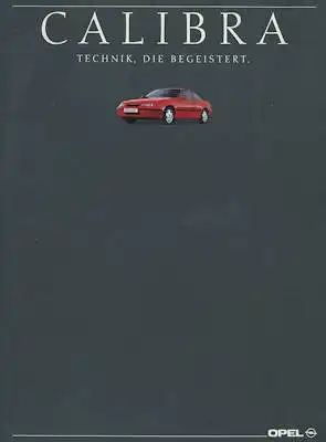 Opel Calibra Prospekt 9.1989