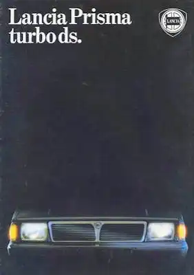 Lancia Prisma turbo ds Prospekt ca. 1985