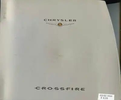 Chrysler Crossfire Presse-Prospekt 3.2002