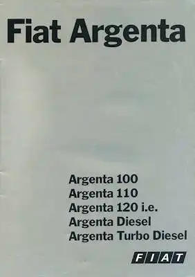Fiat Argenta Prospekt 2.1984