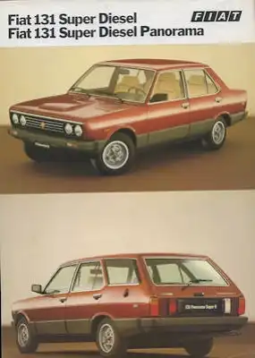 Fiat 131 Super Diesel / Panorama Prospekt 2.1982