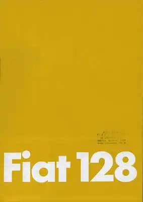 Fiat 128 Prospekt ca. 1981