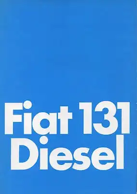 Fiat 131 Diesel Prospekt ca. 1981