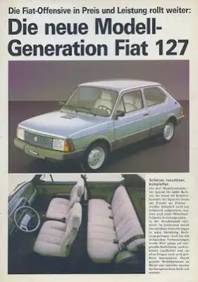 Fiat 127 Special / Super Prospekt ca. 1982/83