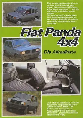 Fiat Panda 4x4 Prospekt ca. 1983
