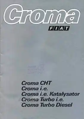 Fiat Croma Prospekt 3.1986