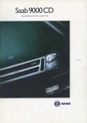 Saab 9000 CD Prospekt 1993
