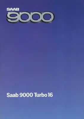 Saab 9000 Turbo 16 Prospekt 1984