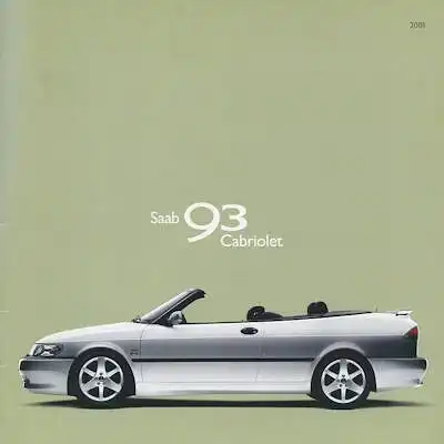 Saab 93 Cabriolet Prospekt 2001