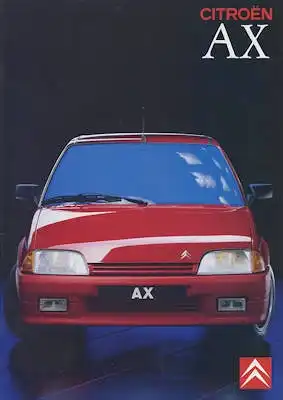 Citroen AX Prospekt 8.1989