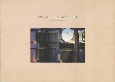 Renault 19 Cabriolet Prospekt 8.1992
