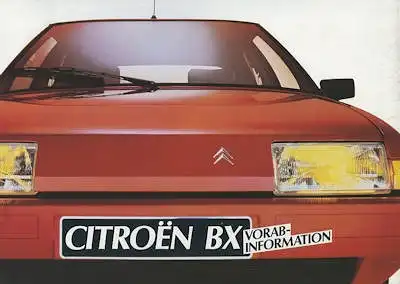 Citroen BX Prospekt 12.1982