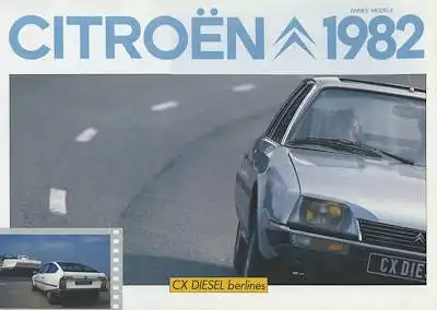Citroen CX Diesel Prospekt 1982 f