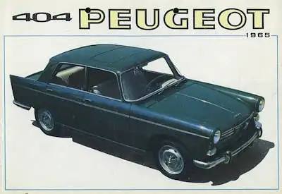 Peugeot 404 Prospekt 1965