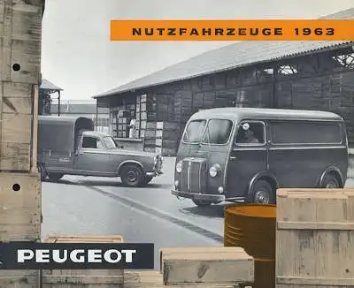 Peugeot Nutzfahrzeuge D 4 B / 403 B 8 Prospekt 1963