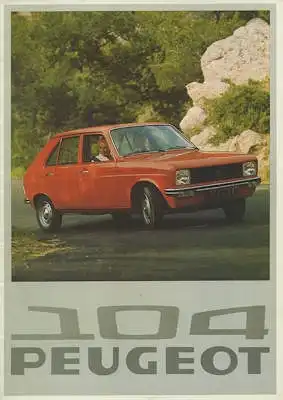 Peugeot 104 GL / L Prospekt 1976
