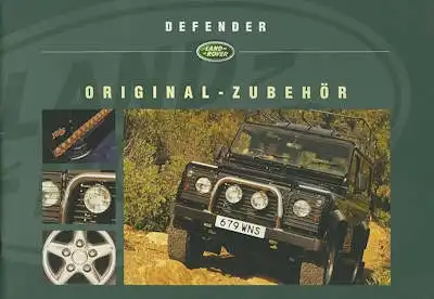 Land Rover Defender Zubehör Prospekt 9.1999