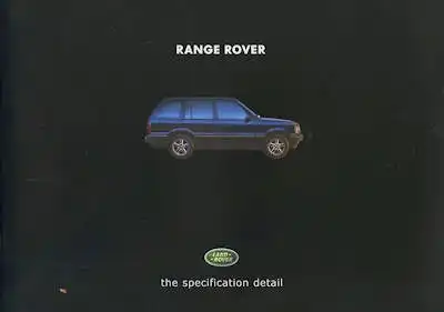 Range Rover Prospekt-Mappe 1999