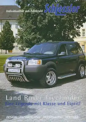Land Rover Freelander / Schiessler Zubehör Prospekt 1998