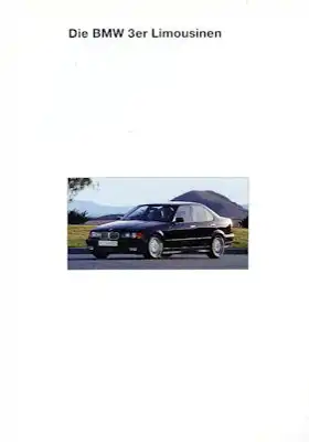BMW 3er Limousinen Prospekt 1994