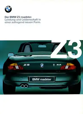 BMW Z 3 Roadster Prospekt 1999